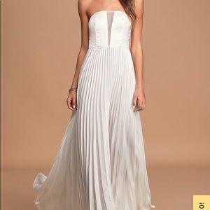 NWT Lulus Always Be My Love Satin Wedding Dress